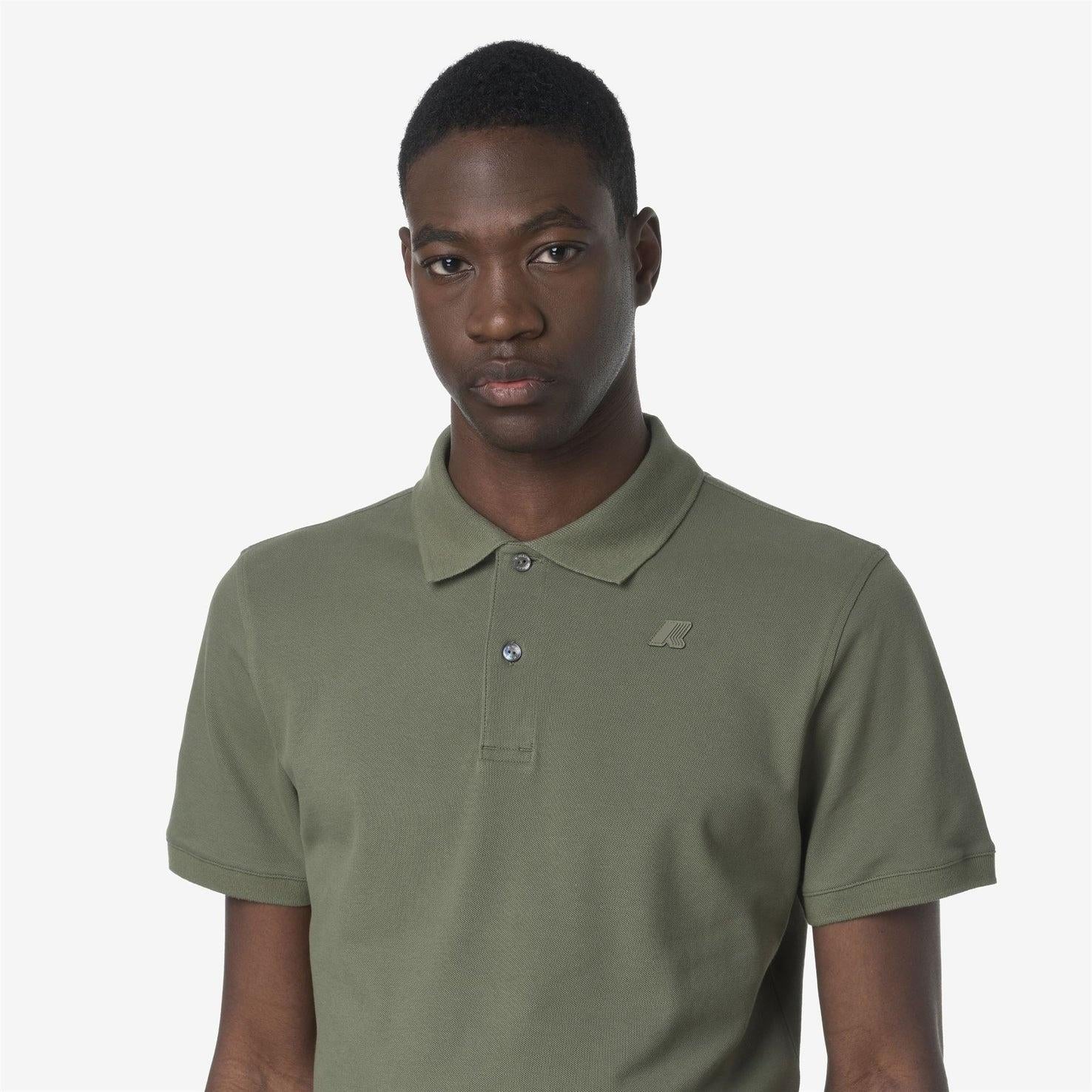 Polo Uomo Stretch Piquet verde K5127BW V15 K-WAY 