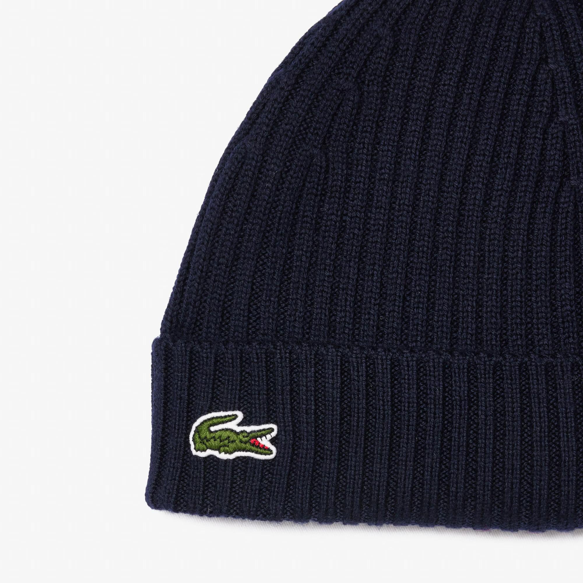 Berretto in lana a costine RB0001 166 LACOSTE 