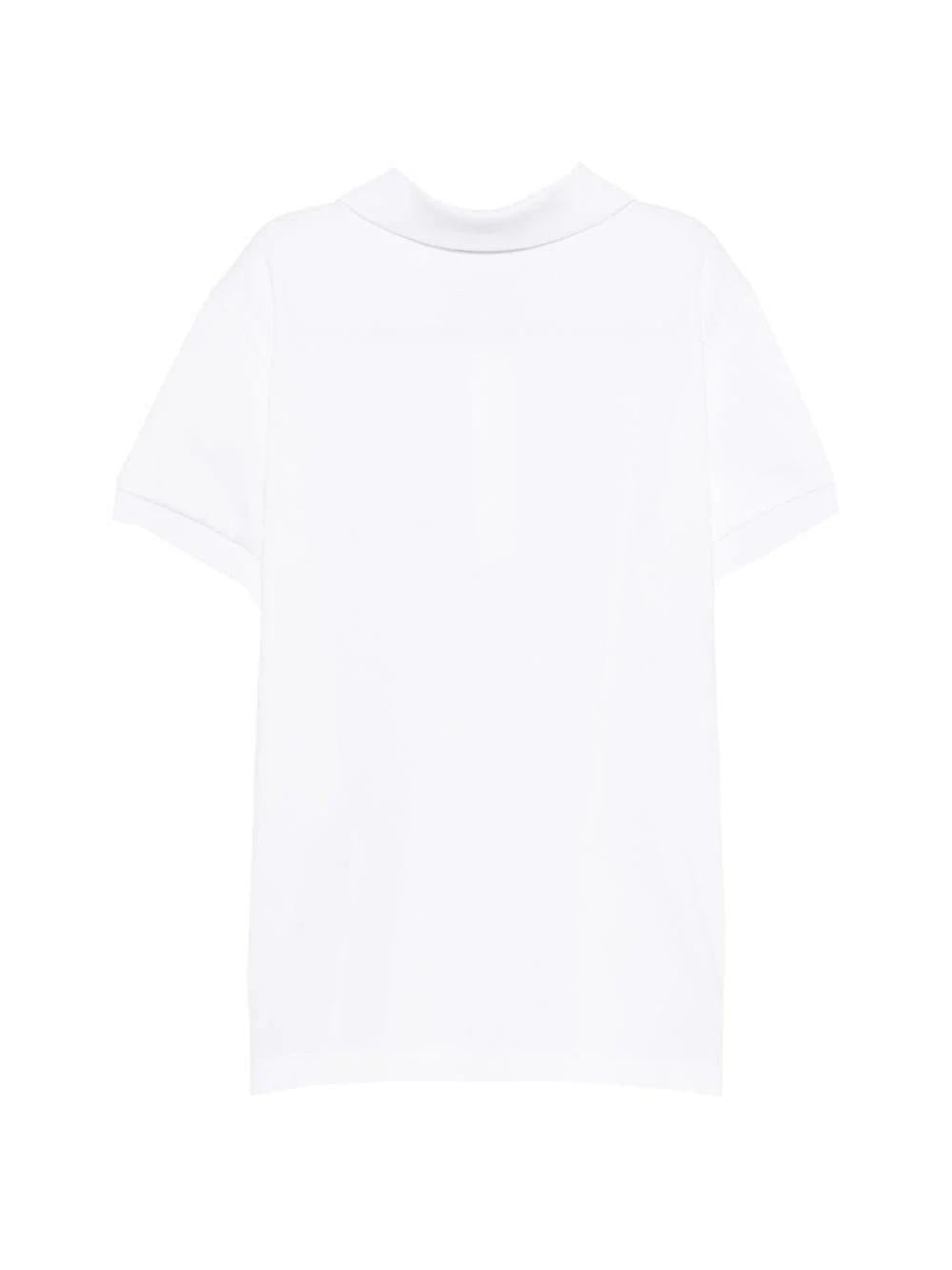 T-shirt con colletto stile polo HTM03YLFA09 10101 MOSCHINO KID 
