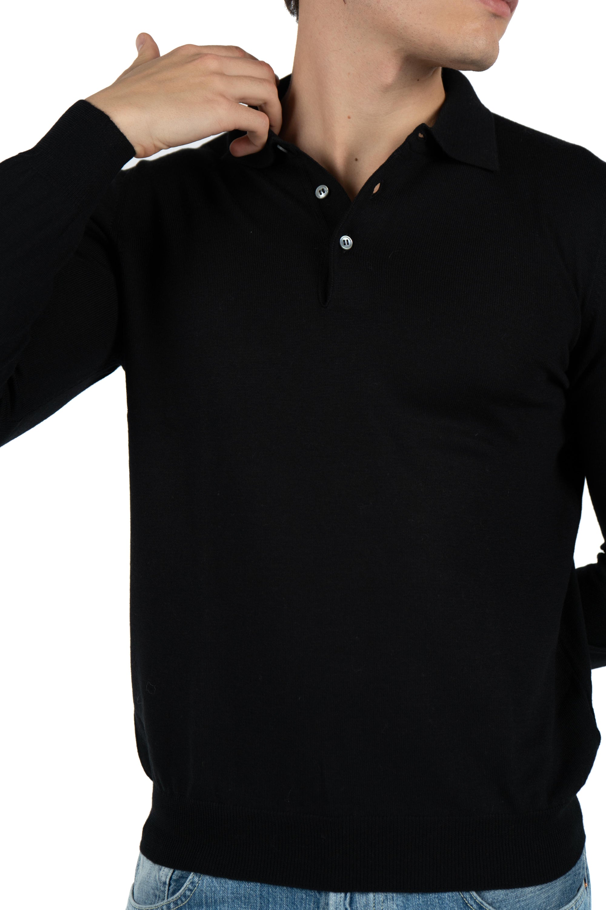 Polo in lana merino 55112/14290 099 GRAN SASSO 