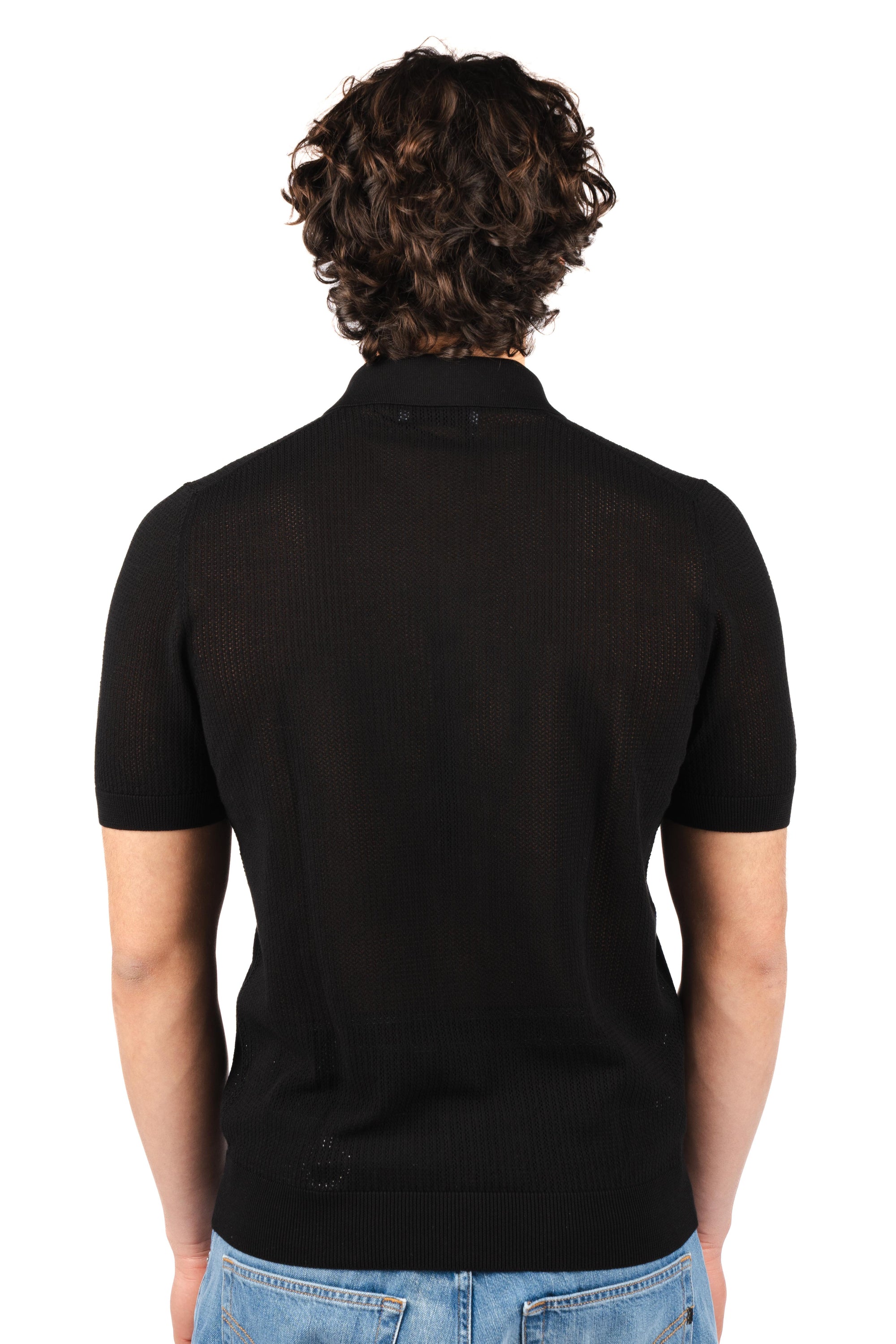 Camicia con lavorazione in micro rete 57180/20611 099 GRAN SASSO 