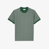 Slim fit T-shirt with jacquard monogram