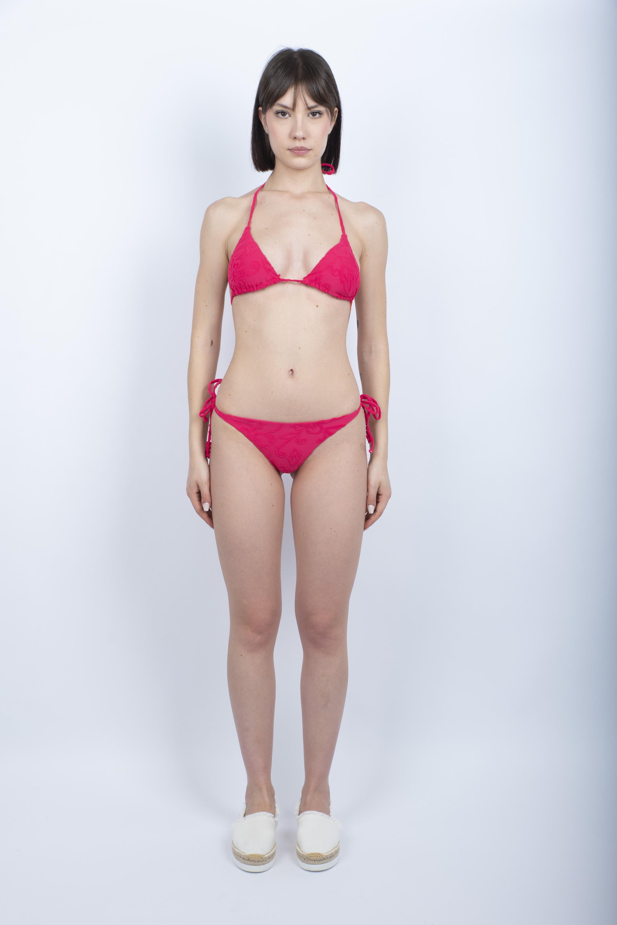 Bikini Jennifer Monroe in spugna con lacci e fianchi regolabili e motivo SK23 pitaya W101KTTW610KBT A7023 SUNDEK 