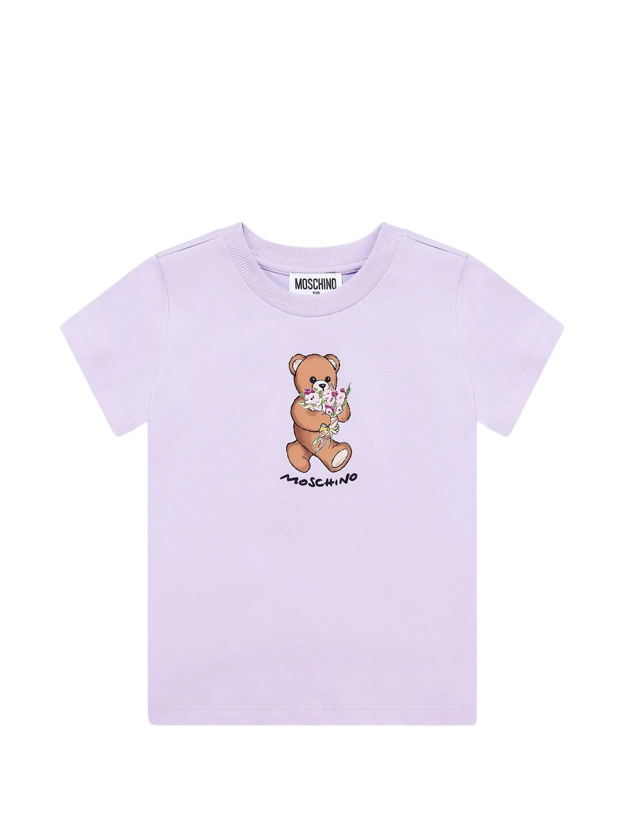T-shirt teddy bear HGM06KLAA02 51683A MOSCHINO KID 