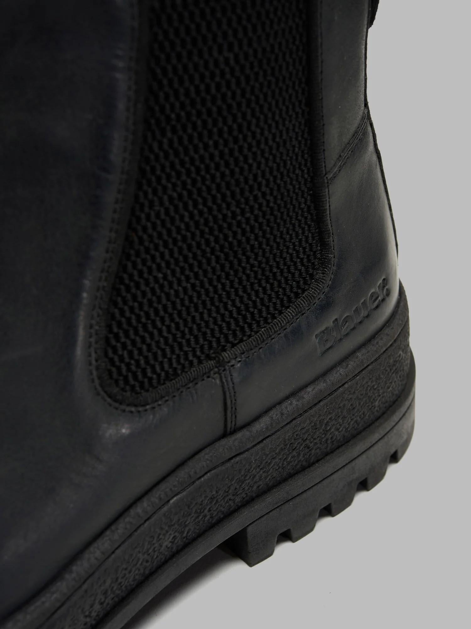 Stivaletto Chelsea Iuka02-Lea F5IUKA02LEA BLK BLAUER SHOES 