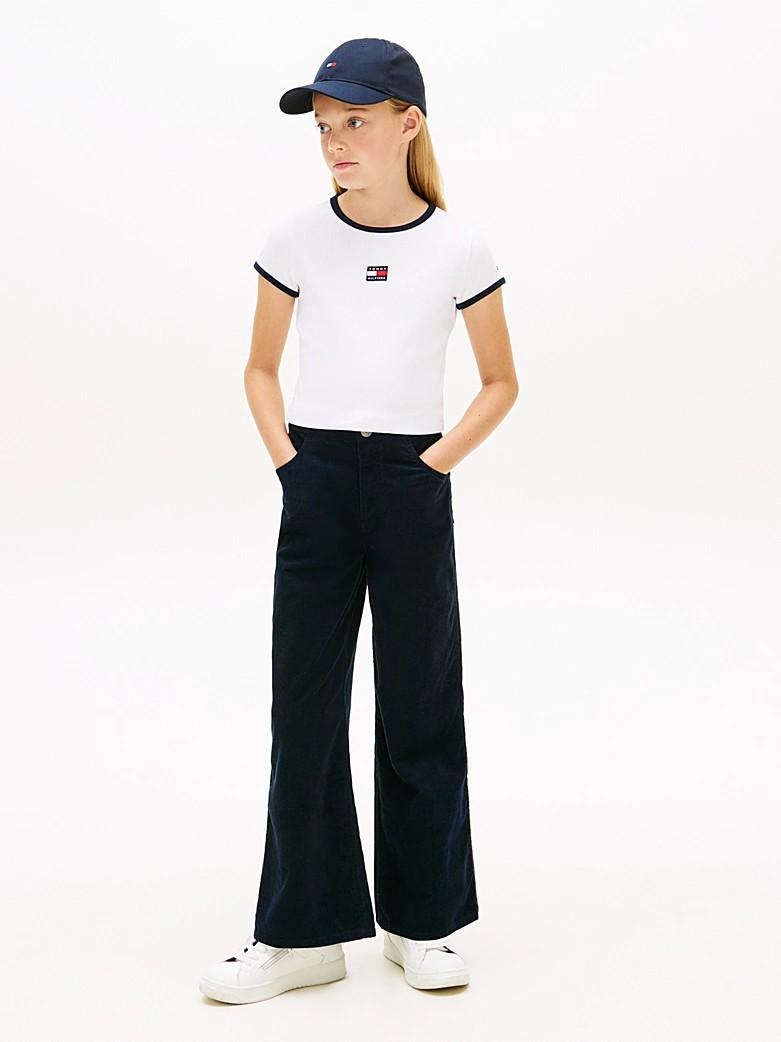 T-shirt heritage extra slim fit con bandiera KG0KG09066J YBR TOMMY HILFIGER 