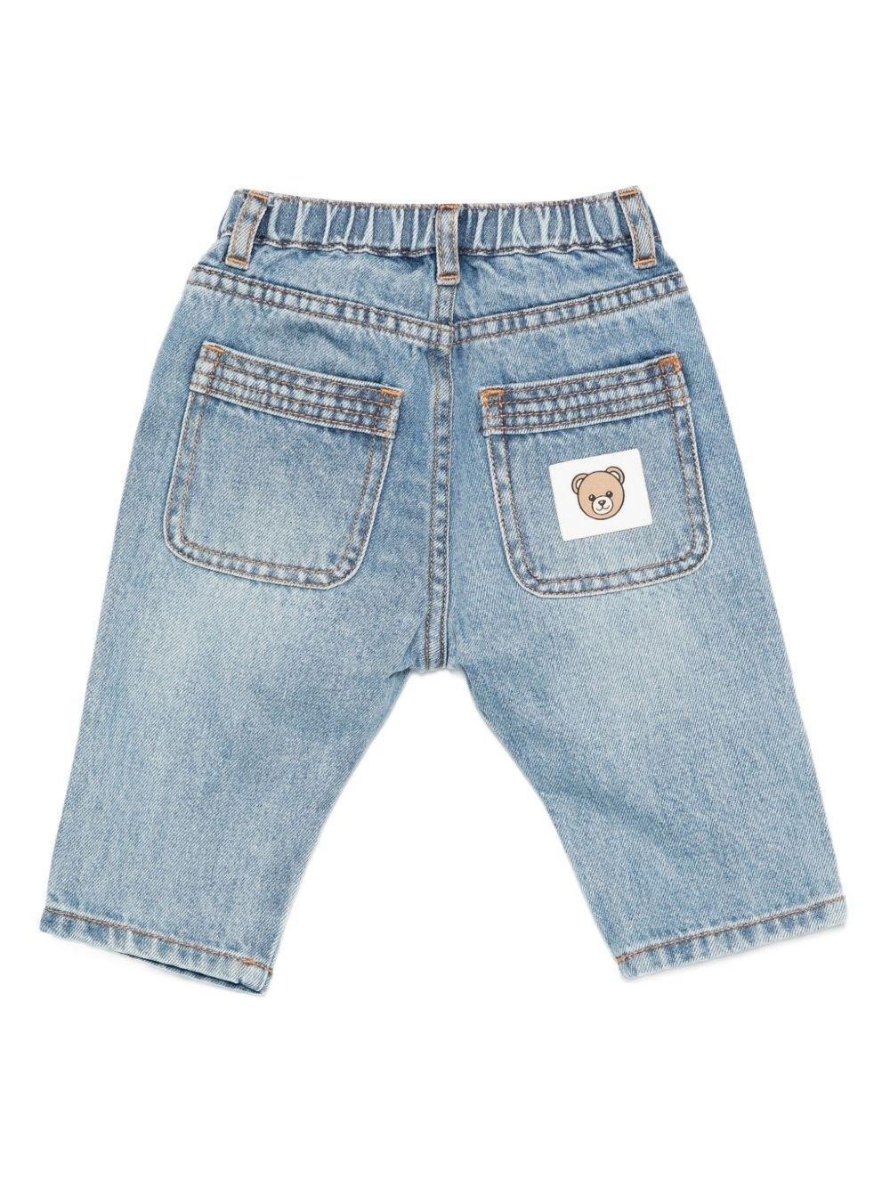 Jeans per neonato in denim MUP05HL0E36 40059 MOSCHINO BABY 