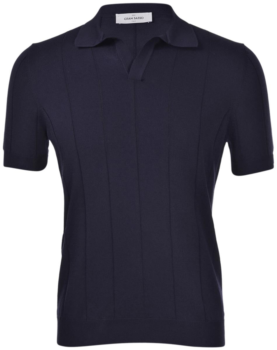 Polo skipper a coste navy 57191/20660 598 GRAN SASSO 