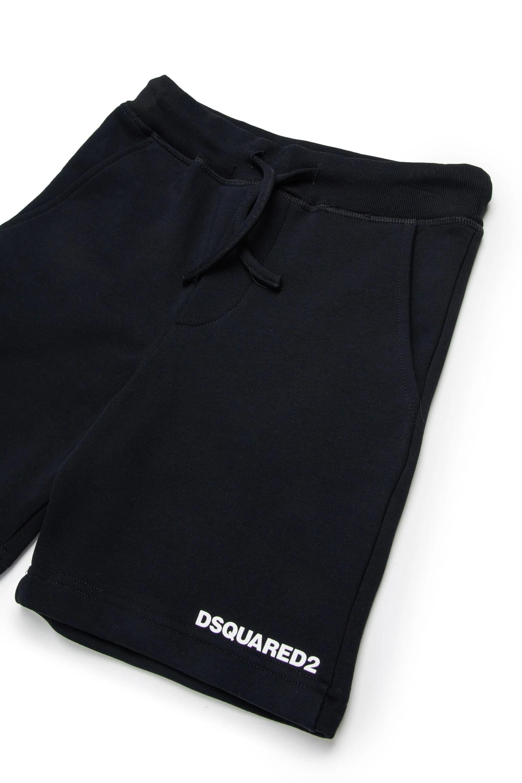 Shorts in felpa con logo DQ2738D0094 DQ900 DSQUARED2 