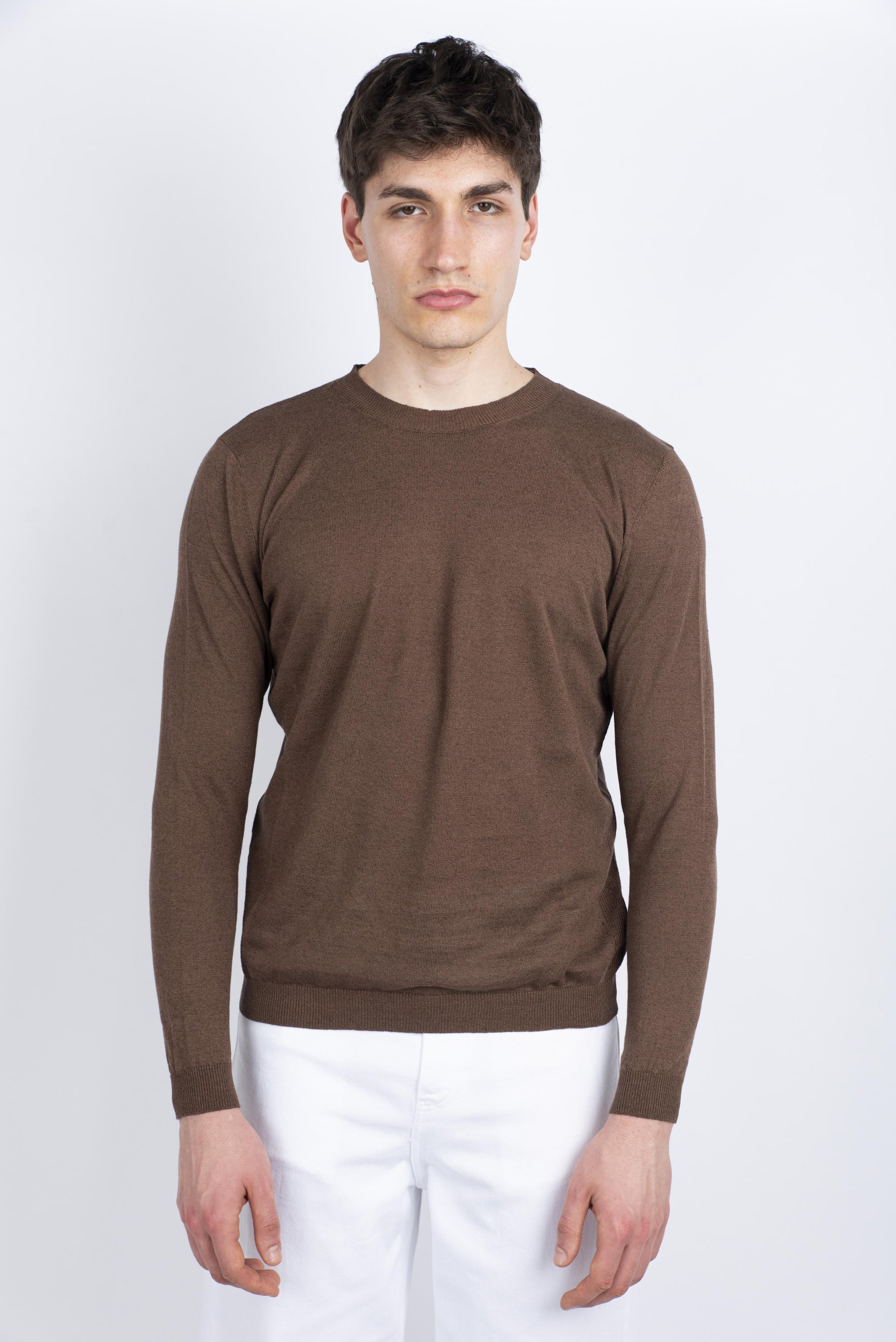 Maglia a maniche lunghe cacao Amaranto Uomo B9D0025 DU64M AMARANTO 