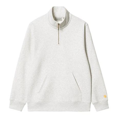 Chase Neck Zip Sweatshirt ash heather I033665 00JXX CARHARTT WIP 