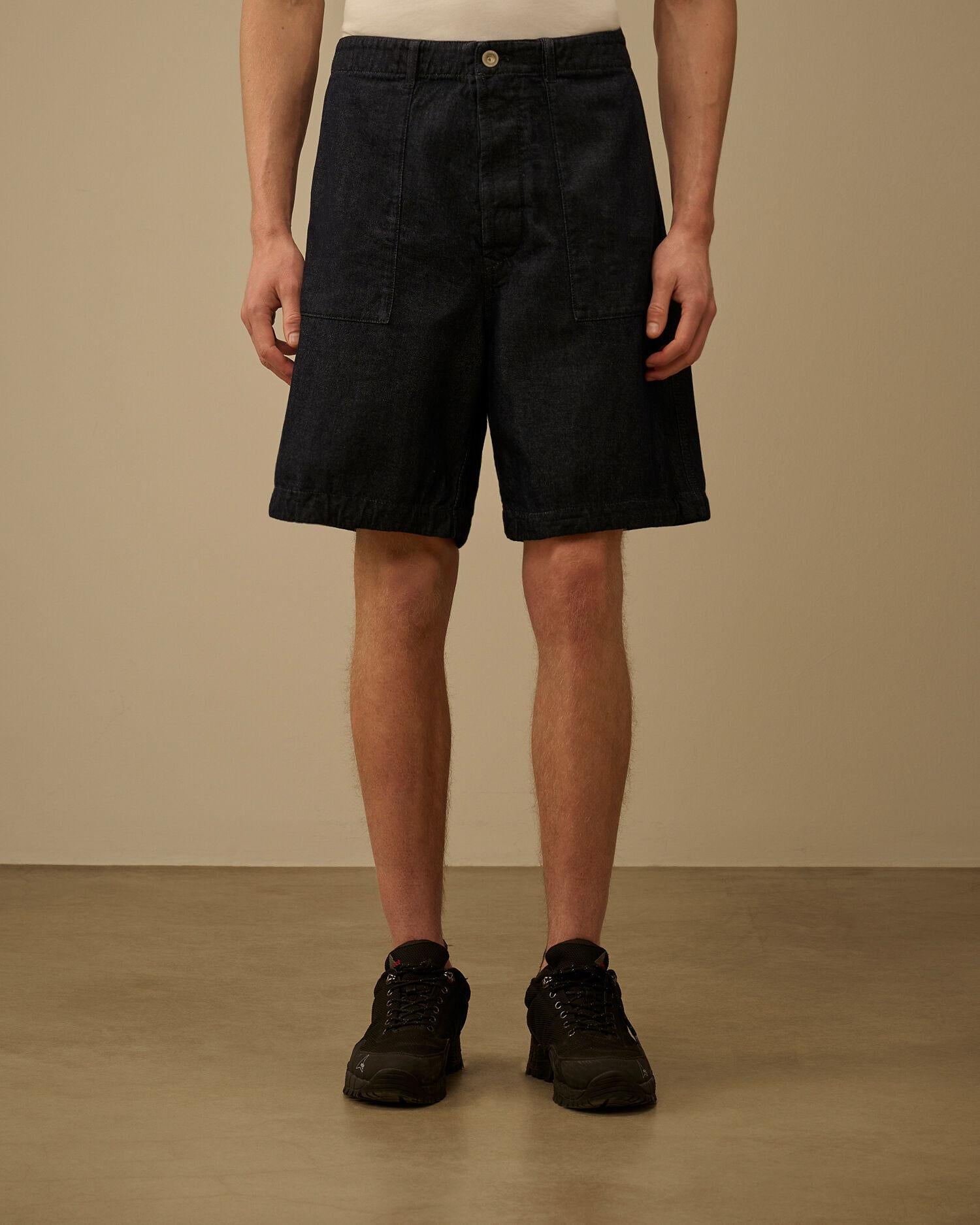 Denim shorts 20CMBE180A D08 C.P. COMPANY 
