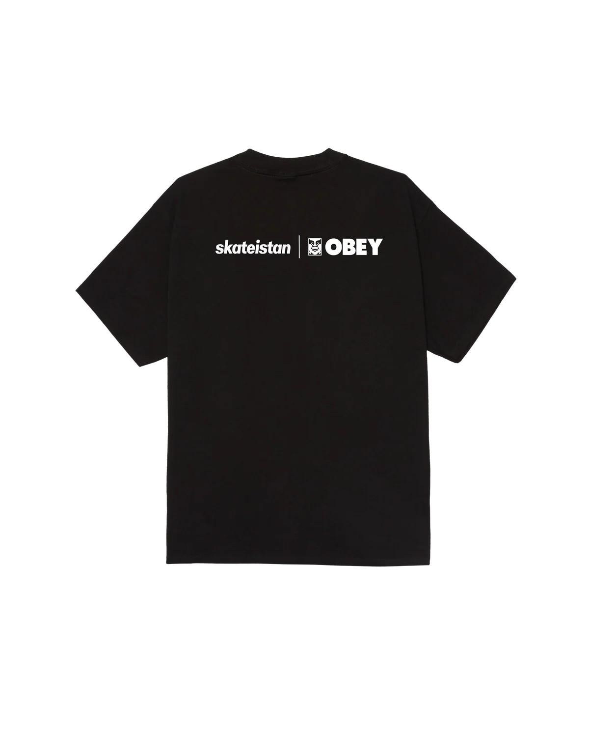 Skateistan / classic t-shirt 165264402 BLK OBEY 