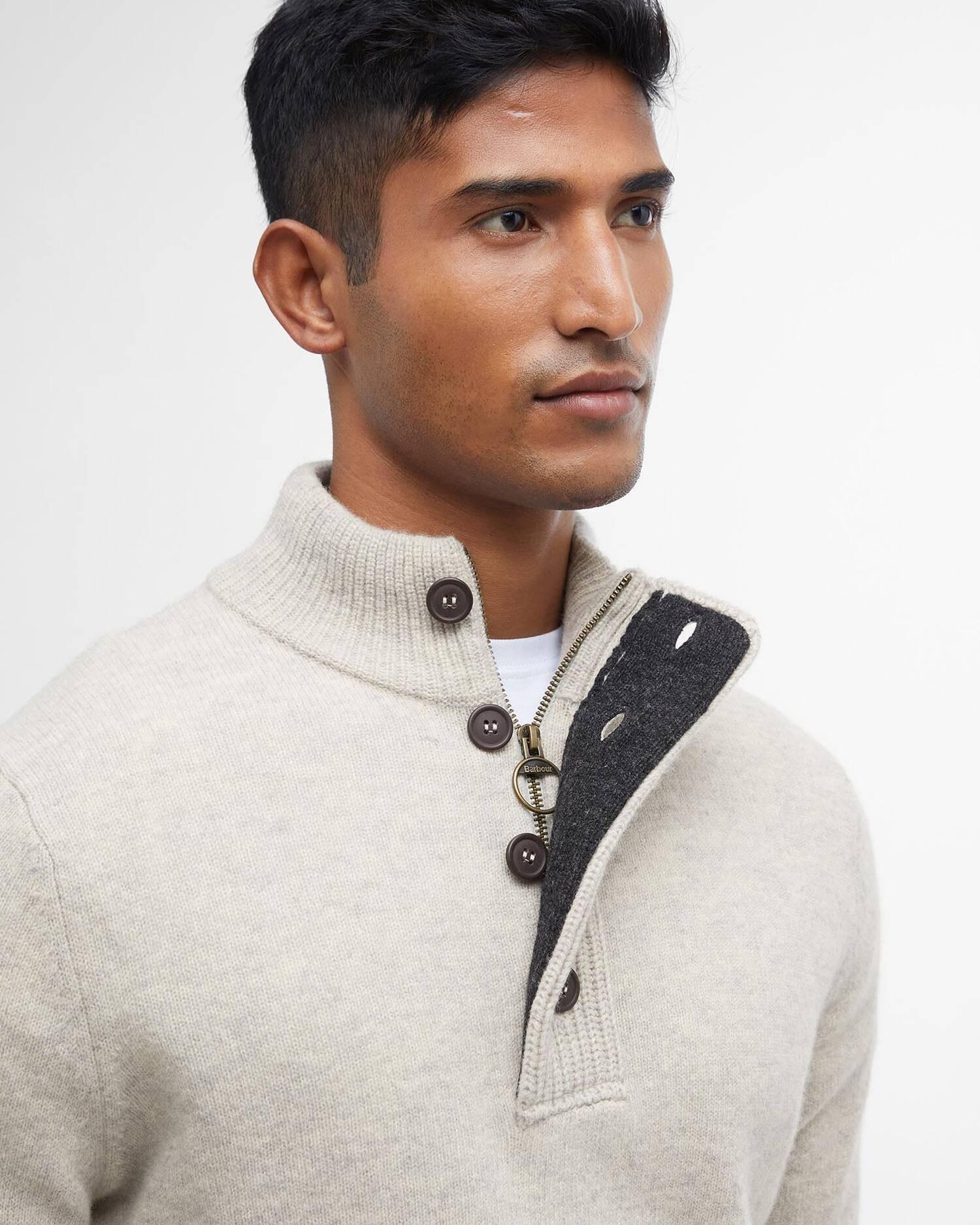 Felpa con toppa sul gomito Essential MKN0585 BE14 BARBOUR 