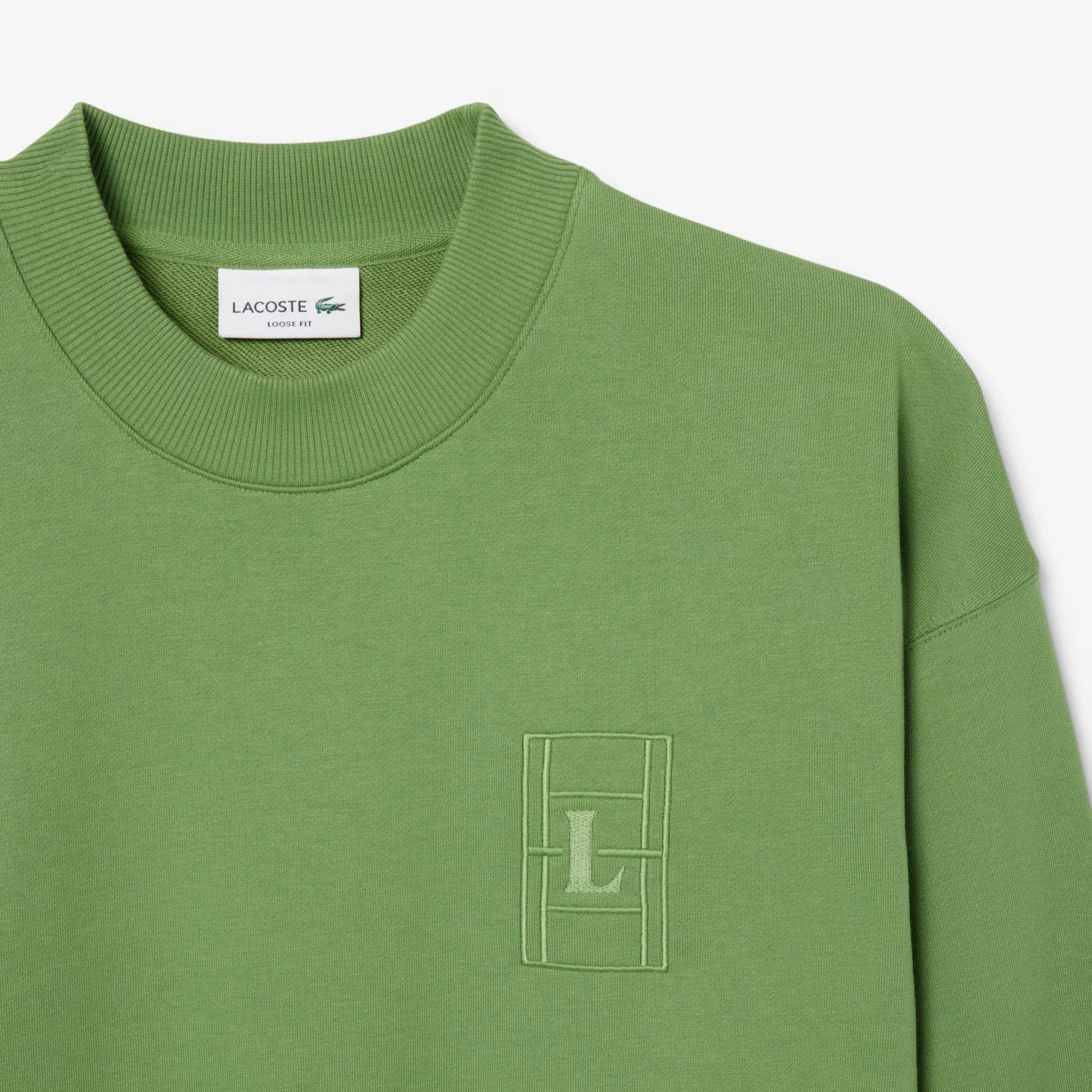 Felpa in pile ricamata SH1682 02M LACOSTE 