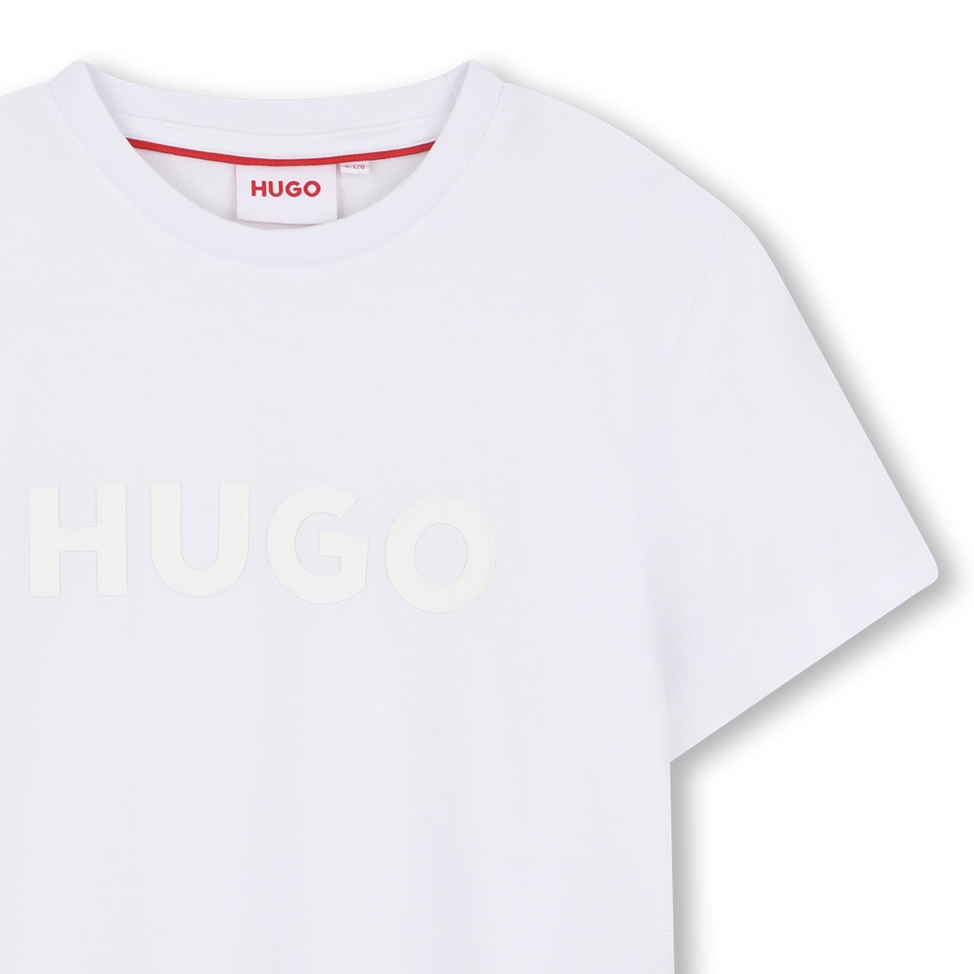T-shirt con stampa logo scomposto G00333 10PA HUGO 