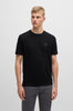 T-shirt in jersey di cotone con toppa con logo