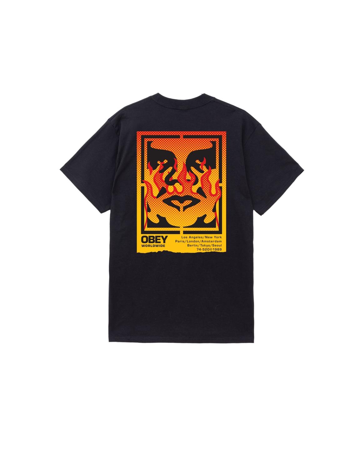 T-shirt girocollo 165264048 BLK OBEY 