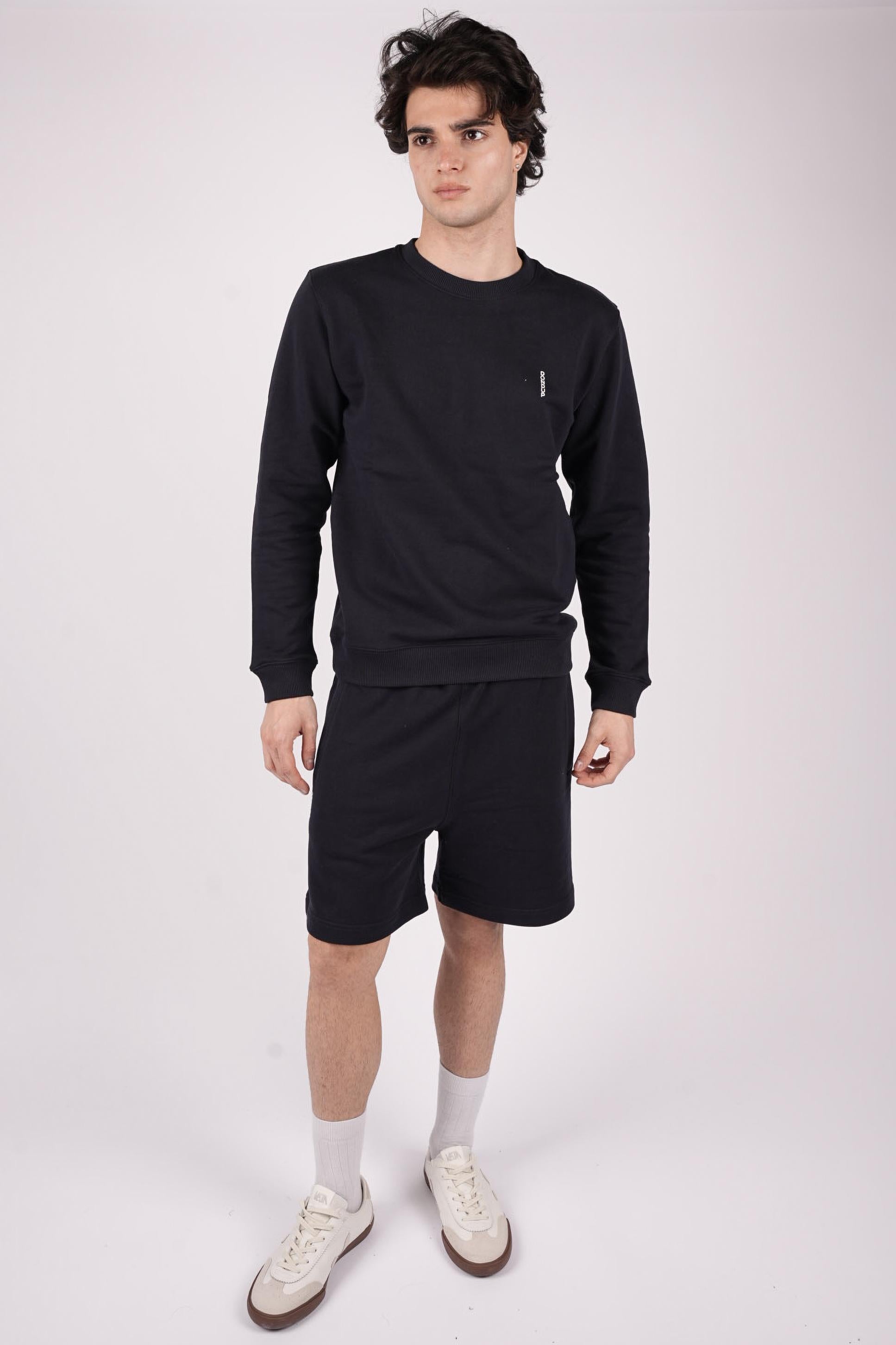 Bermuda regular in felpa di cotone UF648KF0196UML9 890 DONDUP 