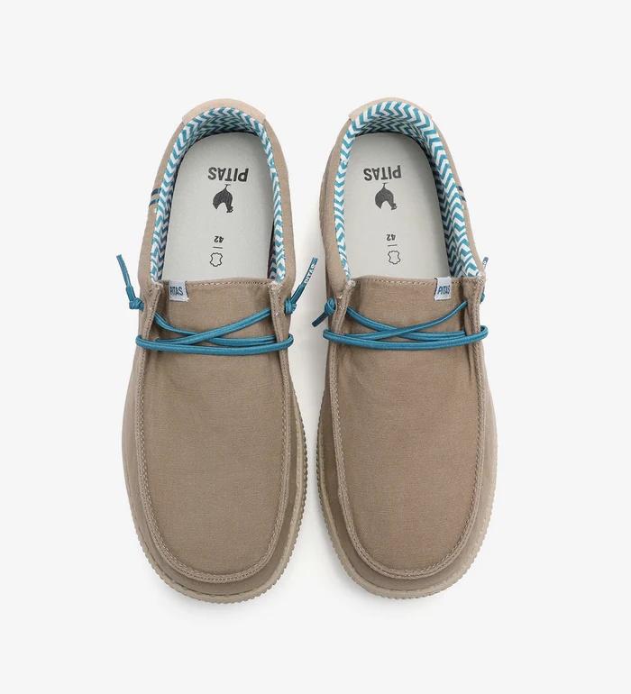 Scarpa in cotone e camoscio WP150LEDRO 27 PITAS 
