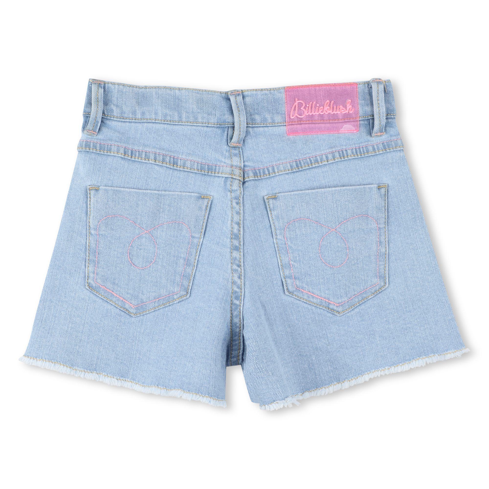 Shorts in denim con paillettes U20890 Z18 BILLIEBLUSH 