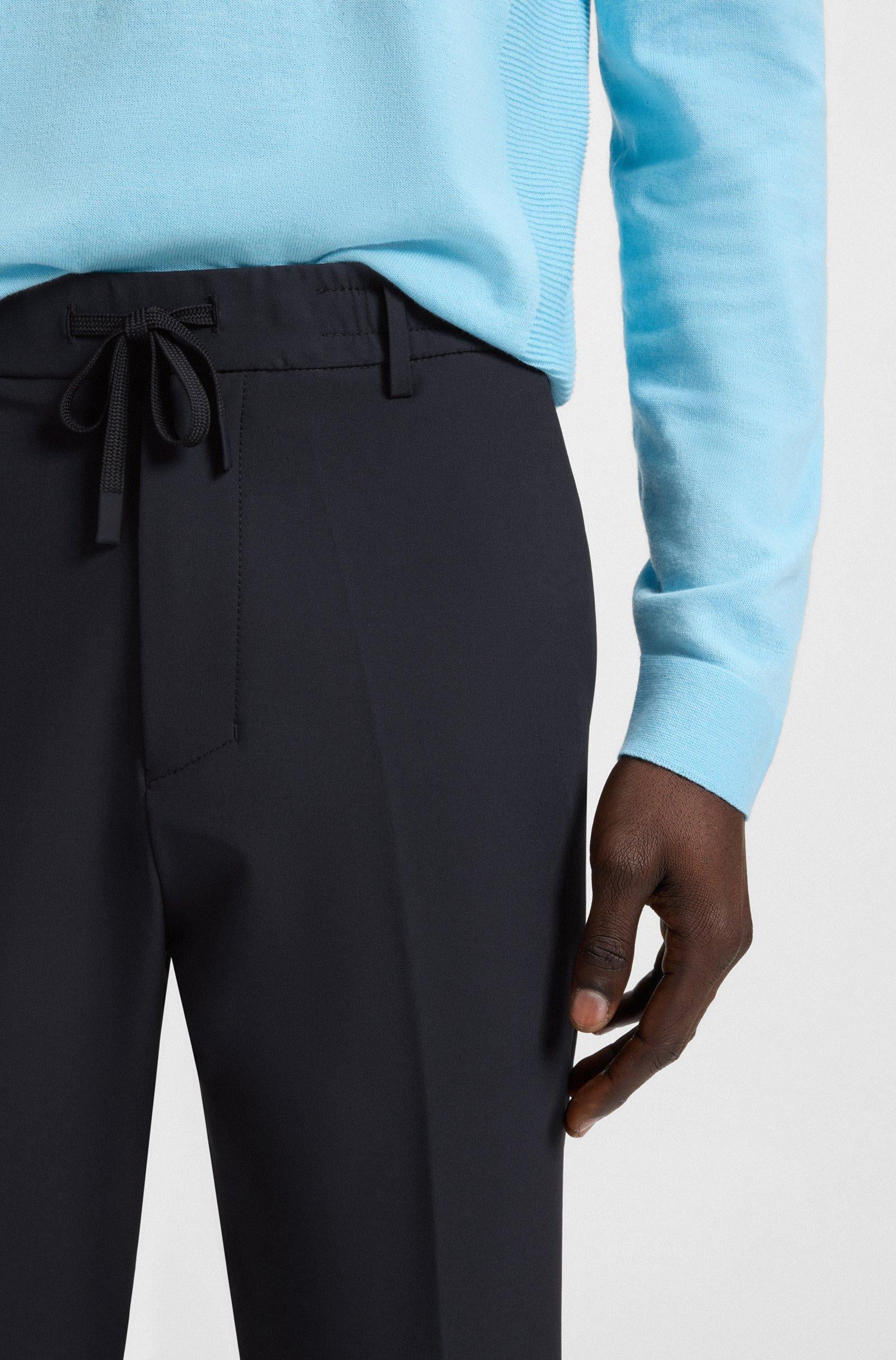 Pantaloni a taglio stretto con finitura idrorepellente 50538179 402 BOSS 