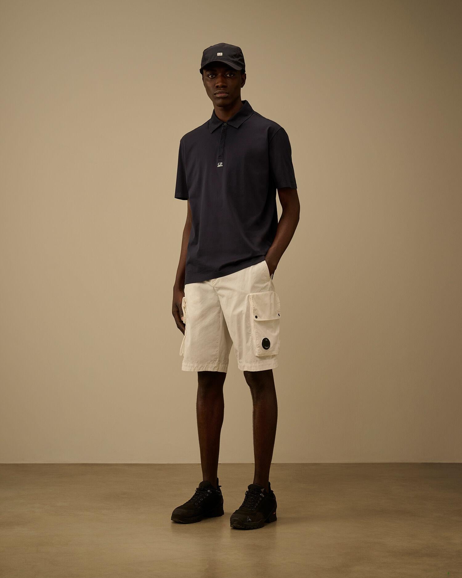Cotton Gabardine Lens Cargo Shorts 20CMBE254A 103 C.P. COMPANY 