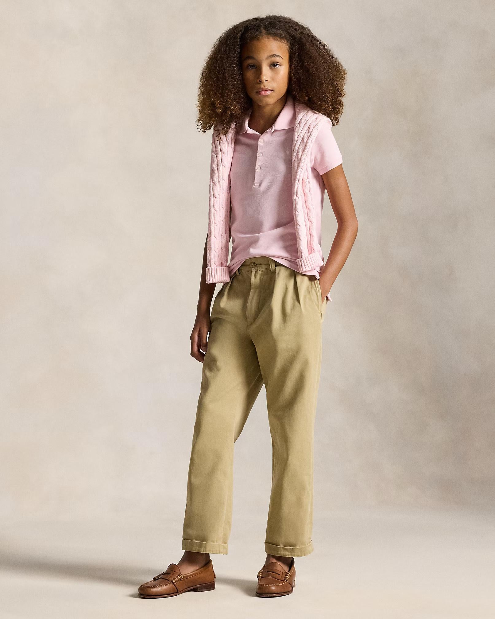 Polo in piqué di cotone stretch 313573242 011 POLO RALPH LAUREN 