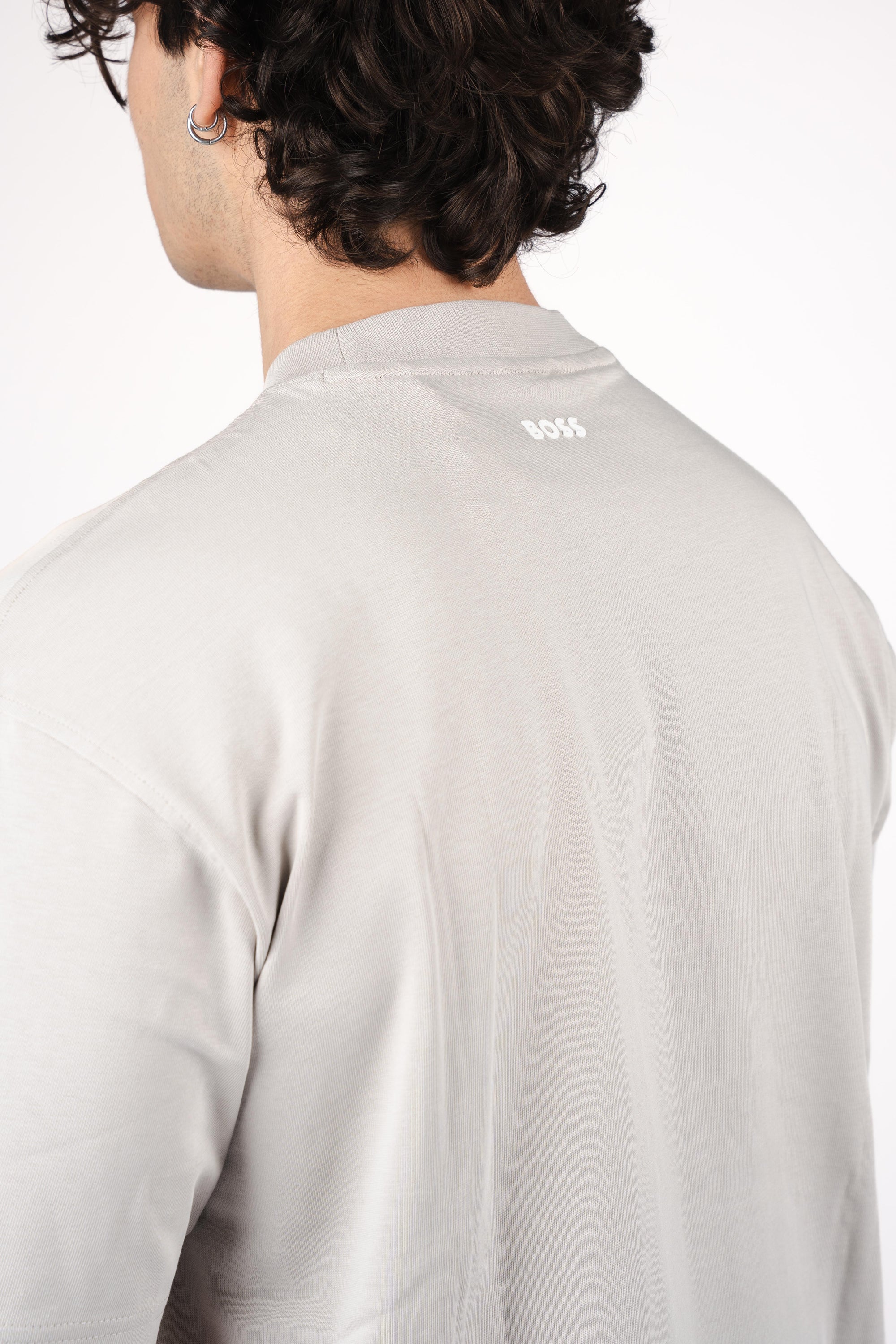 T-shirt oversize in jersey di cotone 50479928 070 BOSS 