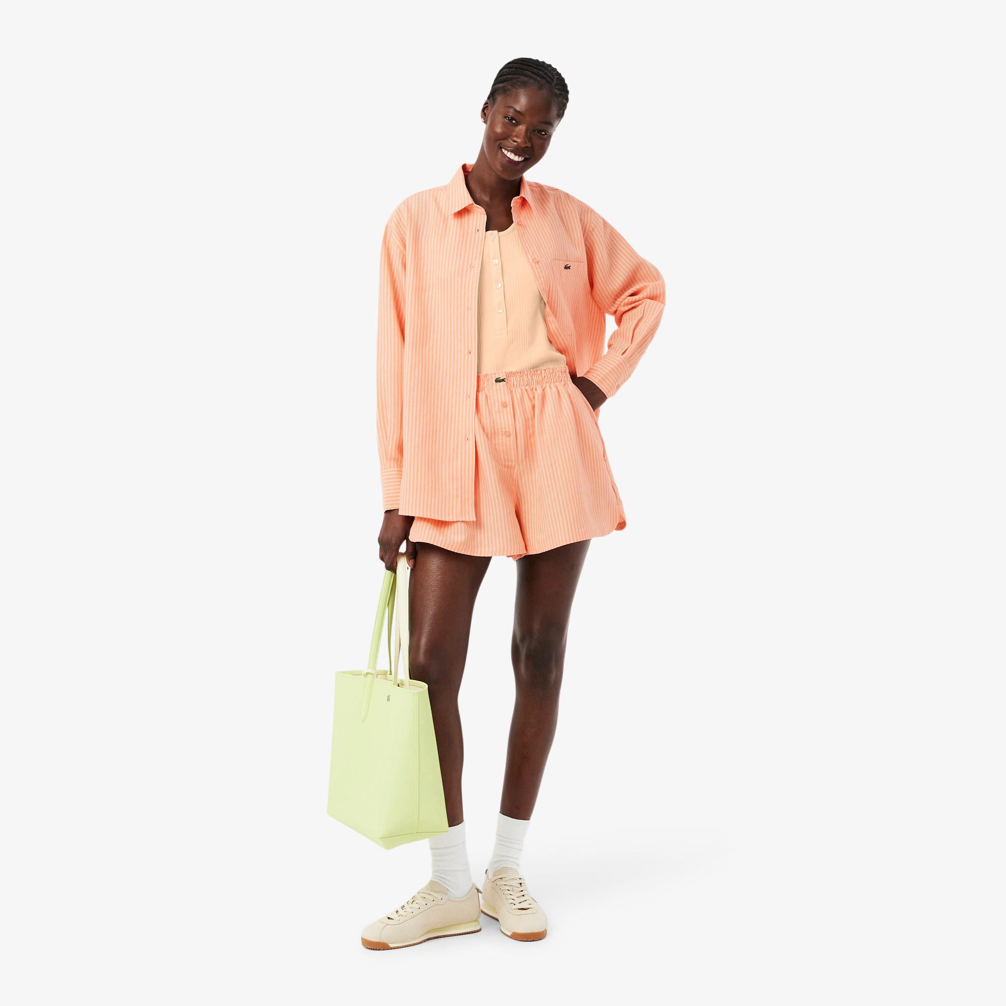 Shorts oversize in misto lino FF1428 4HI LACOSTE 