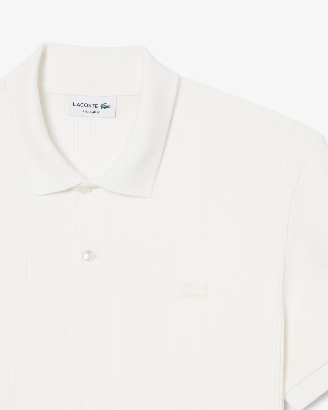 Polo in maglia a coste regular fit DH2195 70V LACOSTE 
