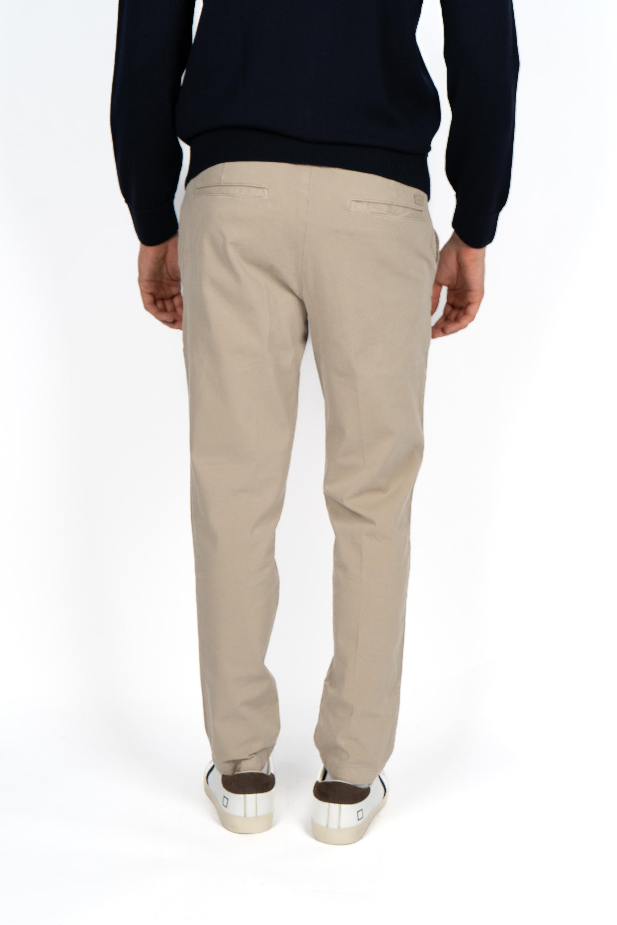 Pantaloni slim fit in gabardine di cotone elasticizzato 50543312 255 BOSS 