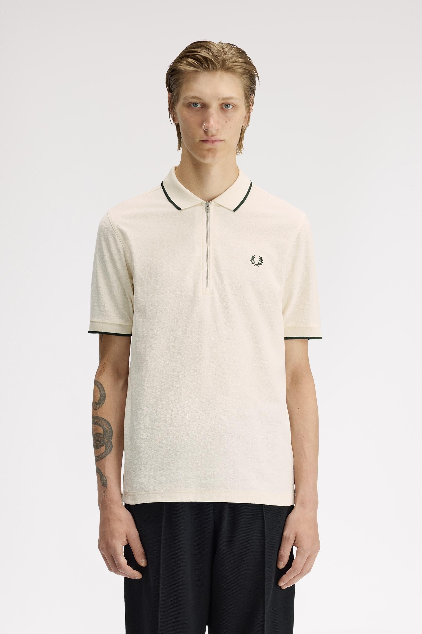 Polo in piqué crêpe M238357 560 FRED PERRY 