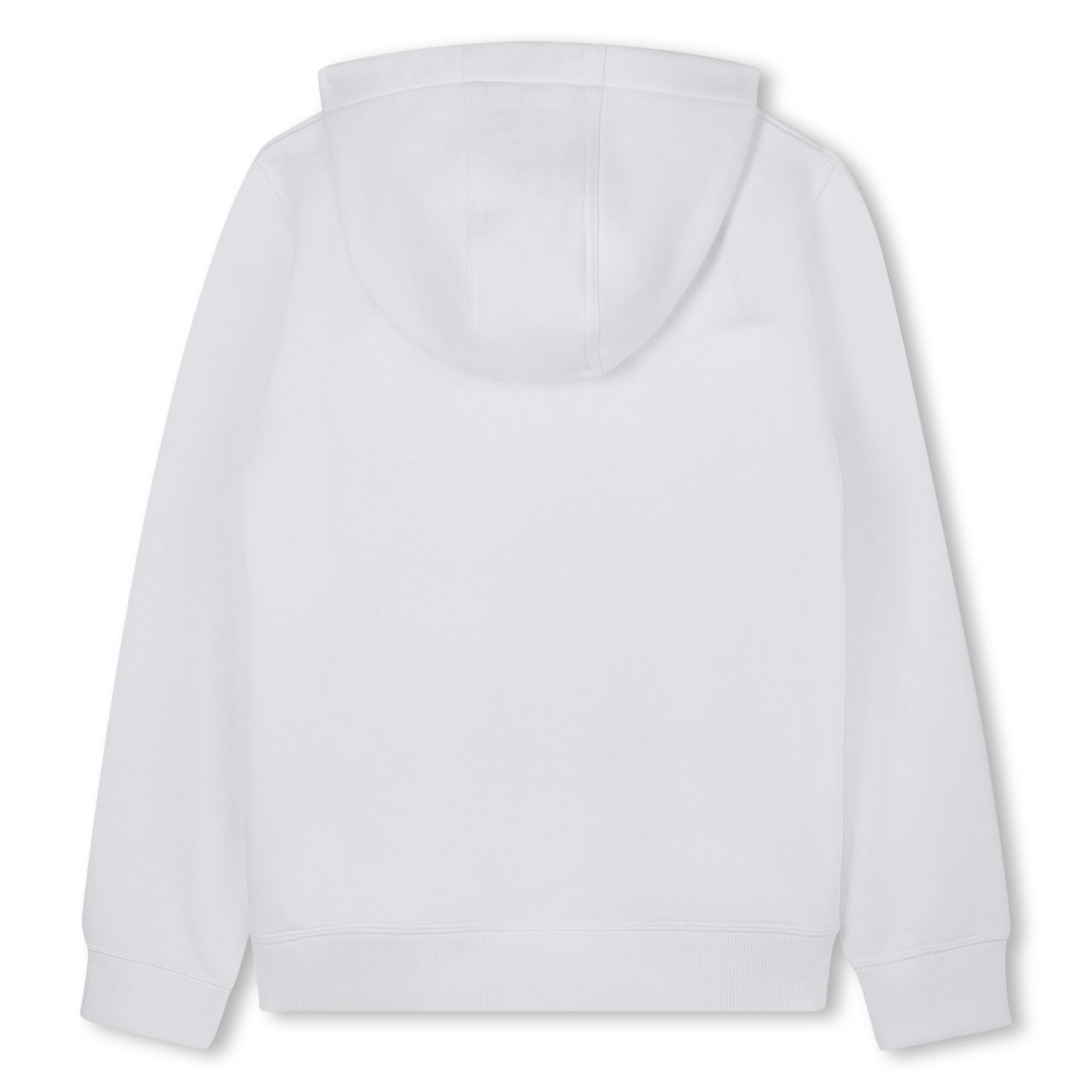 Felpa con cappuccio in misto cotone con logo stampato G00446 09BA HUGO 