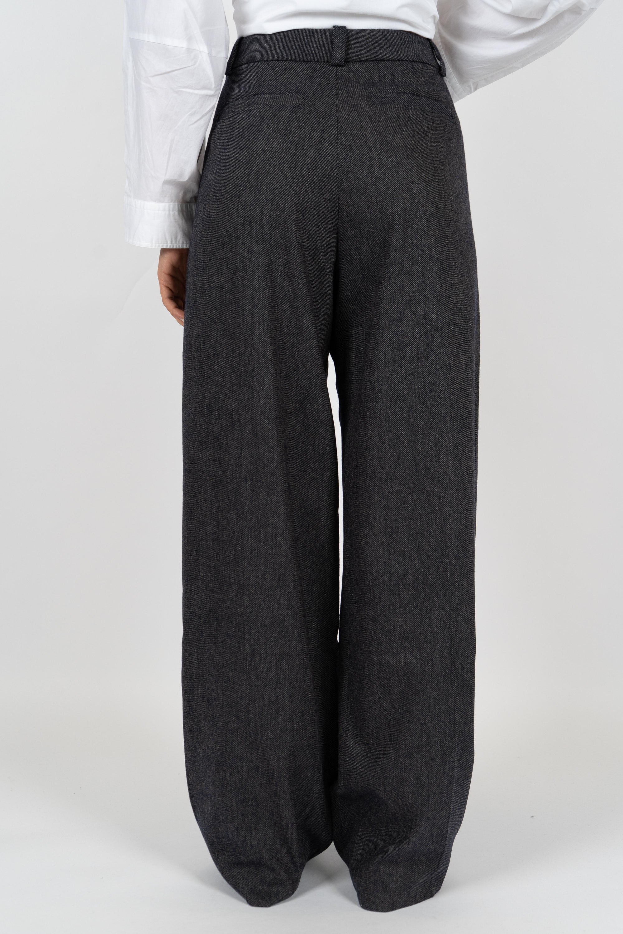 Pantaloni a gamba dritta Melange in flanella elasticizzata 50547679 408 BOSS 