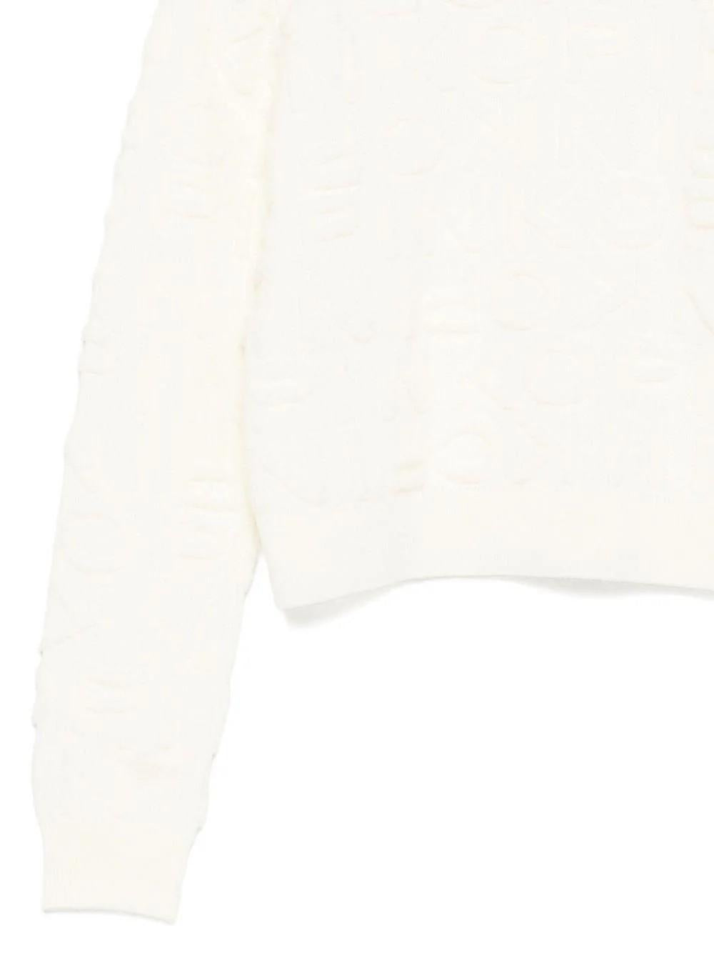 Maglione con motivo in rilievo KFMA013CFL083 B000 PINKO 