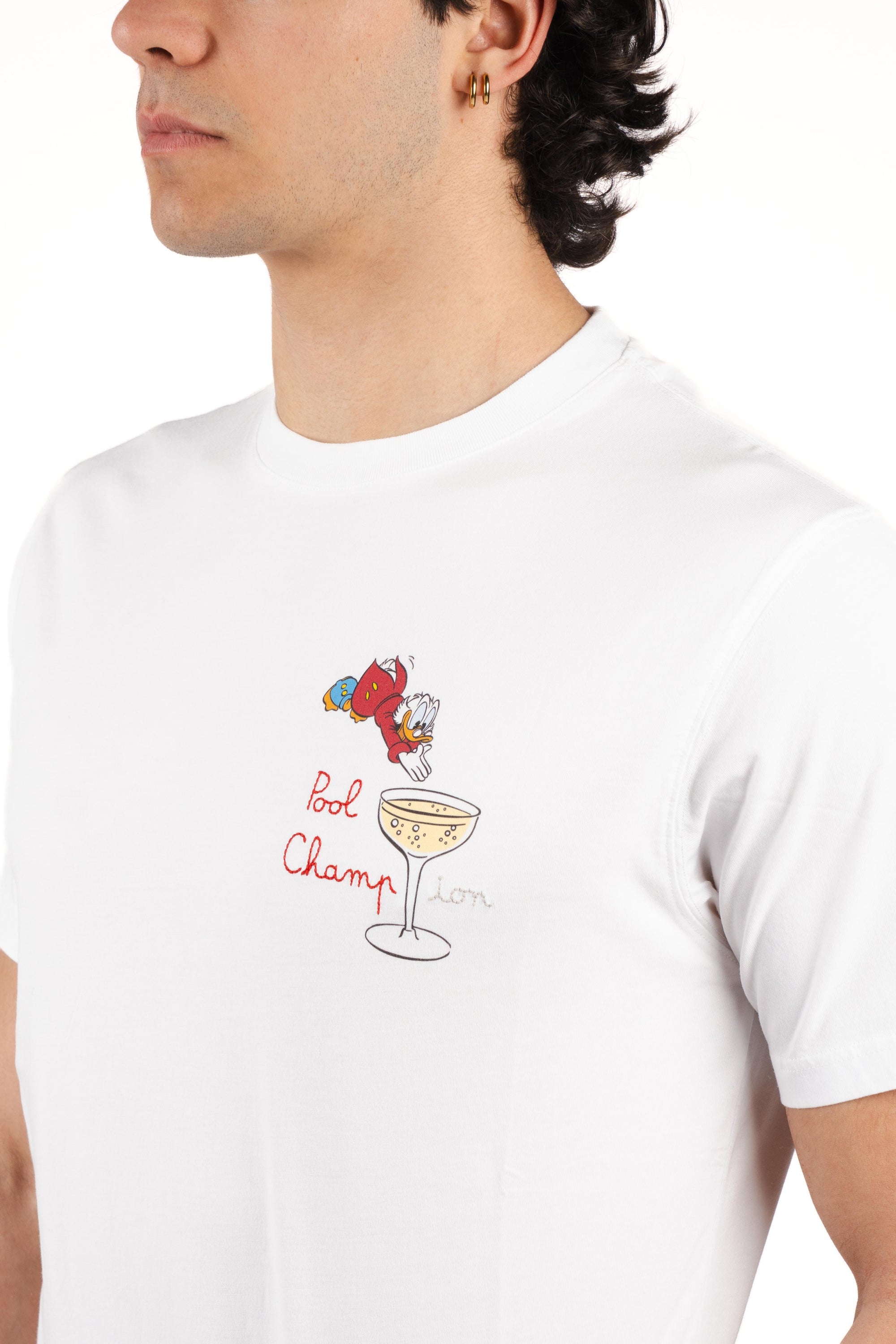 T-shirt Portofino ricamo Pool Champion POT0001 00755L MC2 SAINT BARTH 