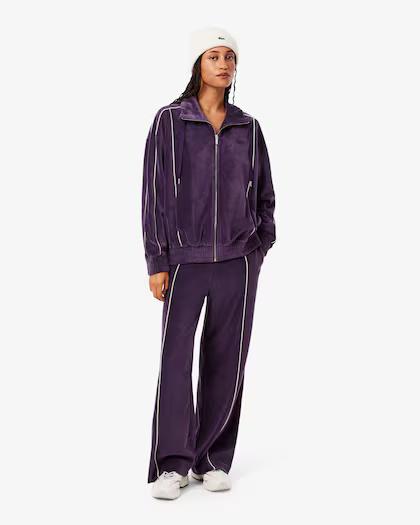 Pantaloni della tuta in velluto con bordo XF5273 ZSV LACOSTE 