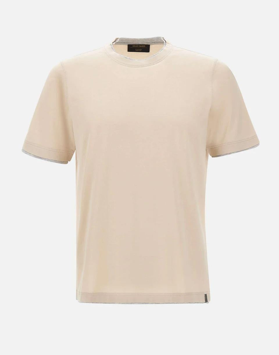 T-shirt con profili a contrasto 60123/73710 008 GRAN SASSO 
