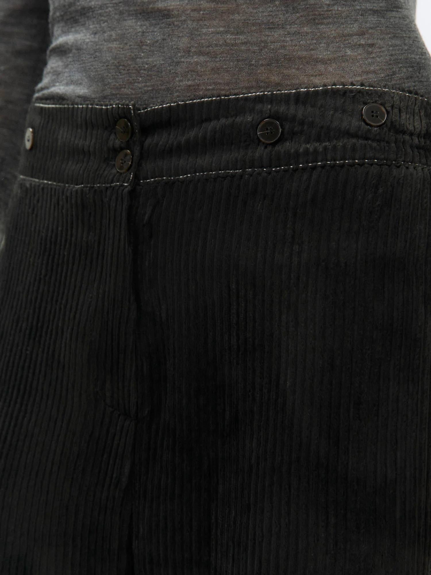 Pantalone velvet rib 165173 CB ALYSI CHOCOLAT 