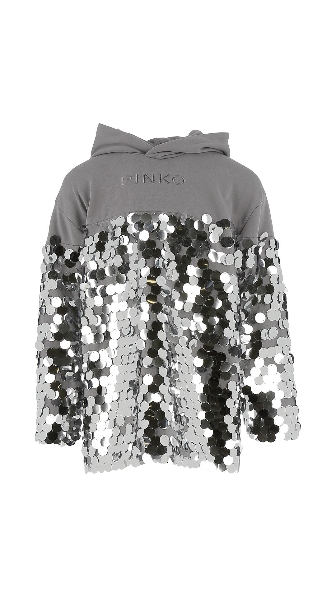 Abito in felpa con paillettes KFAB033CFF015 5028 PINKO 