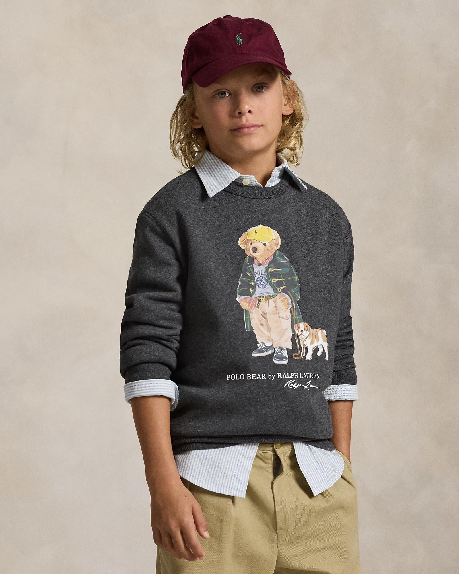 Felpa polo bear mélange 322979490 001 POLO RALPH LAUREN 