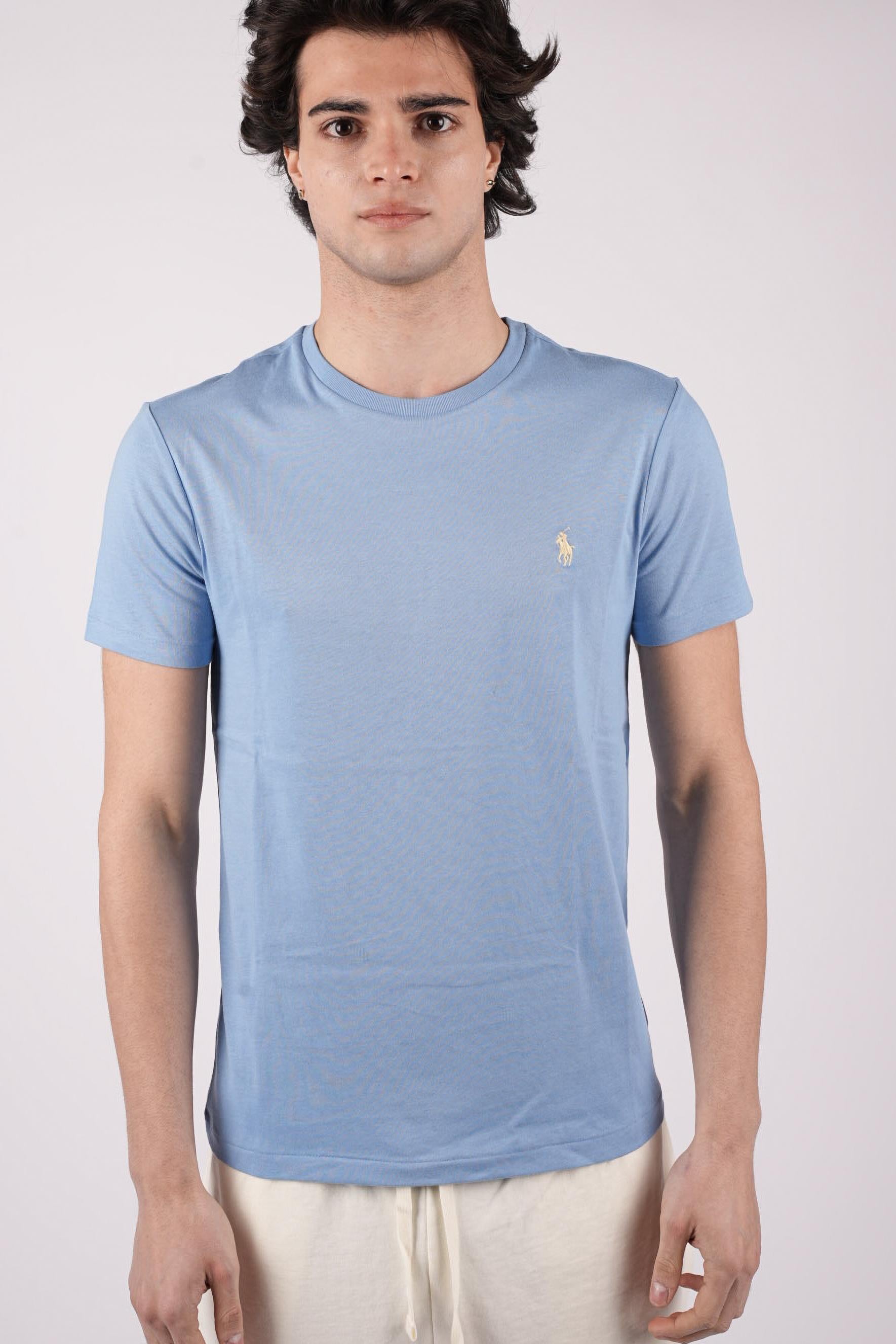T-shirt con logo a contrasto 710671438 454 POLO RALPH LAUREN 