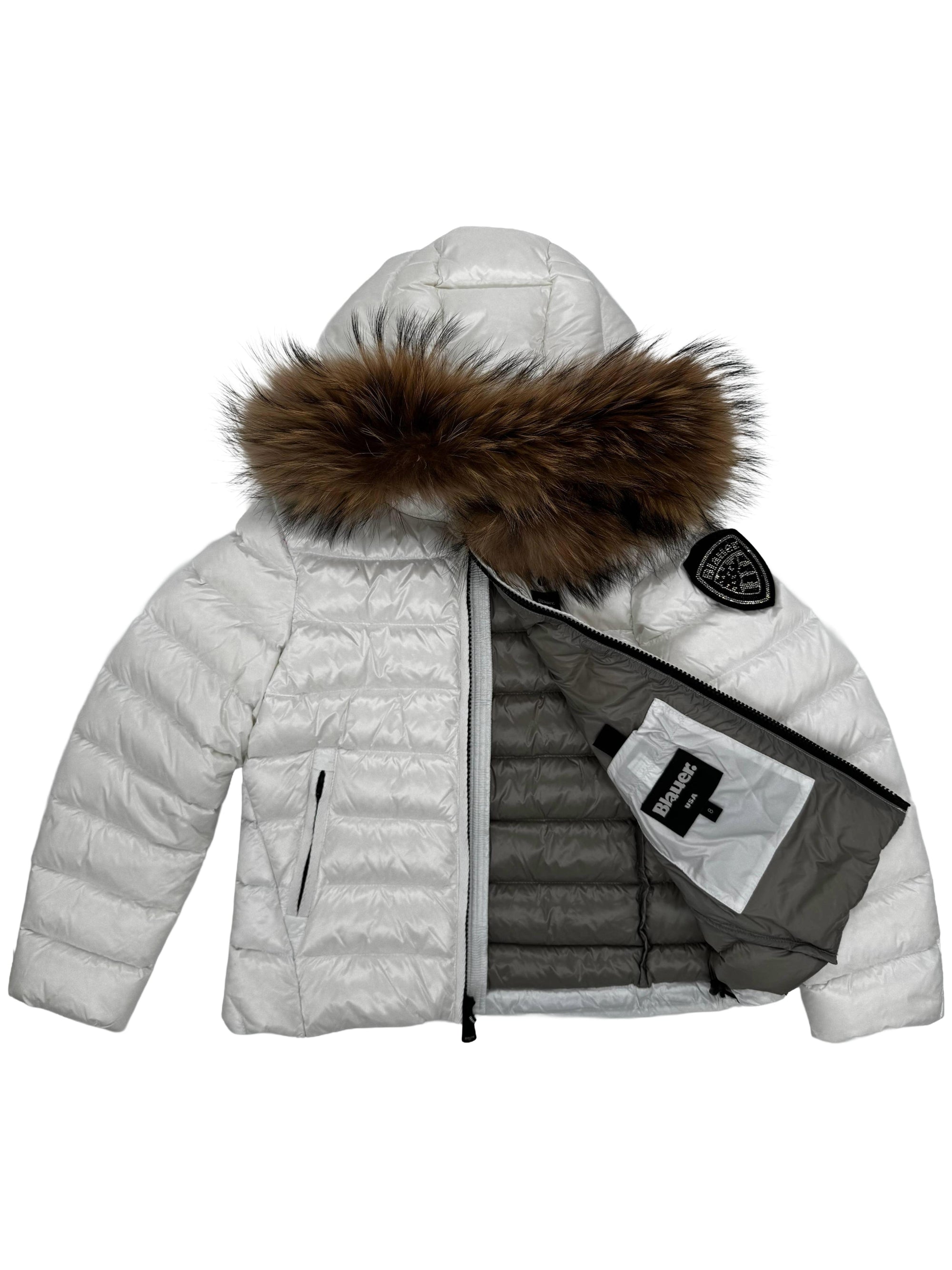 Piumino a righe Arcadia 25WBLGC03380 100GGA BLAUER 