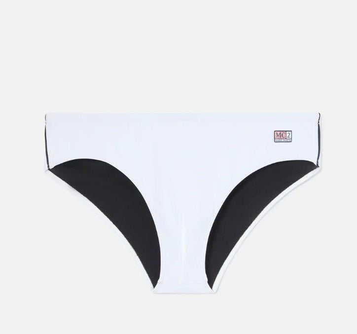 Slip mare Cayo bianco tinta unita CAYO001 01453L MC2 SAINT BARTH 