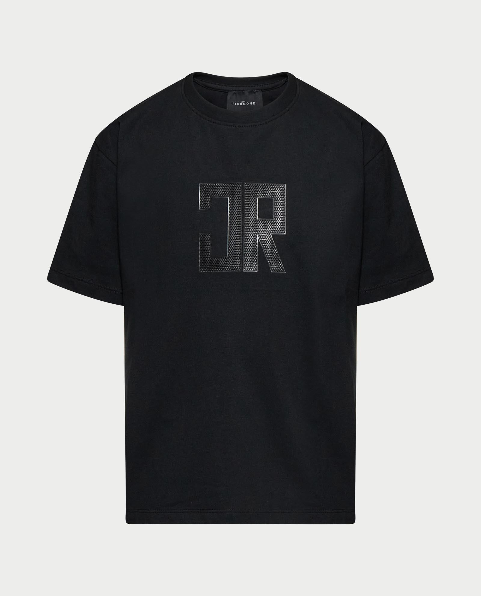 T-shirt con stampa logo RBP26006TS BLACK RICHMOND 