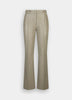 Pantaloni flare in tessuto spalmato