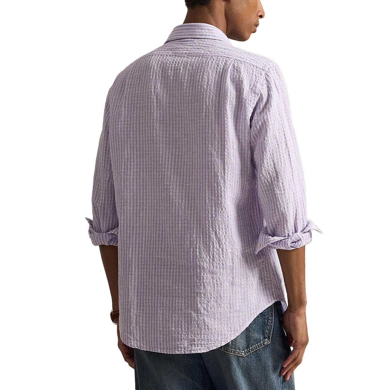 Camicia seersucker a righe 710B16700 003 POLO RALPH LAUREN 