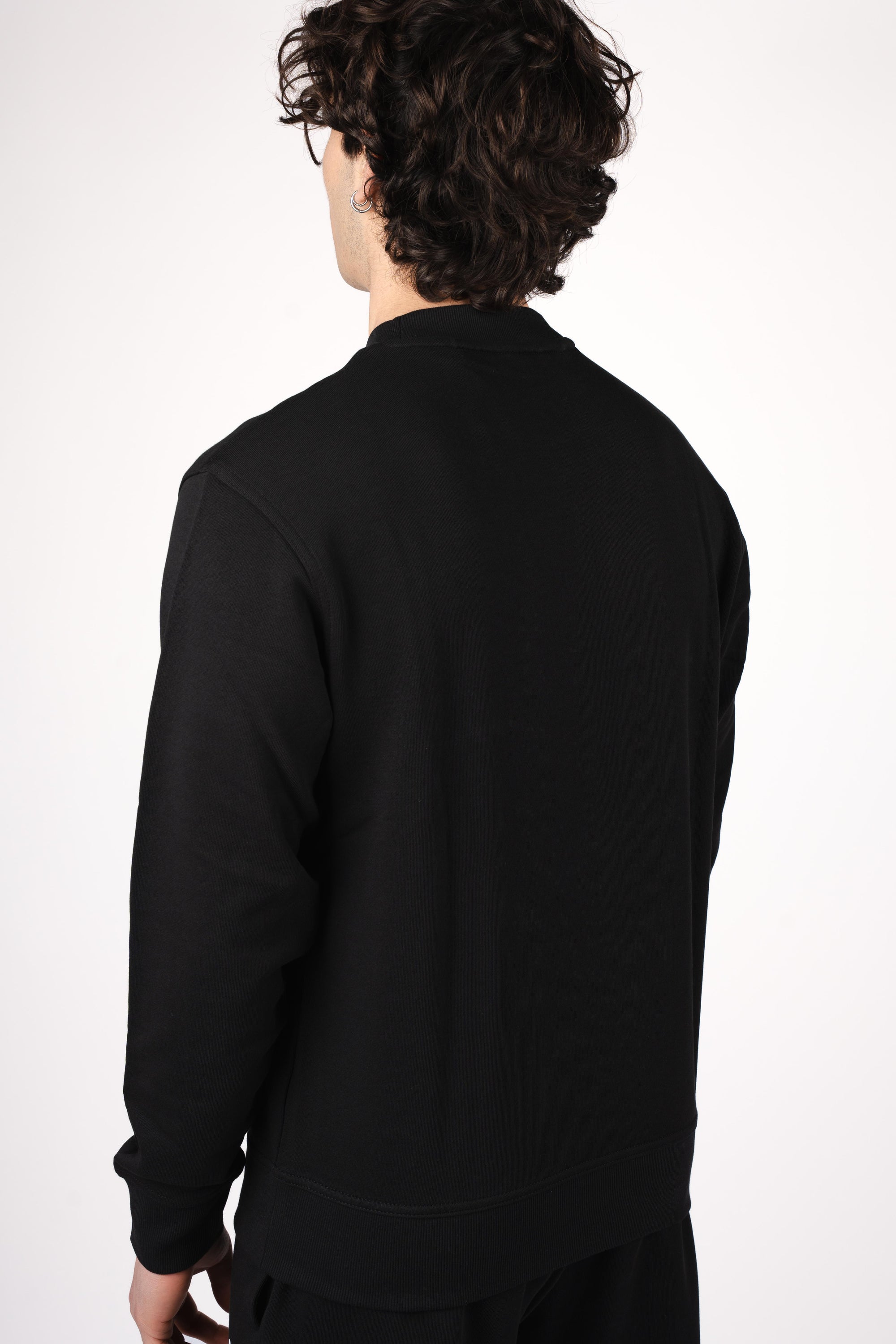 Felpa relaxed fit con logo a contrasto 50514541 001 BOSS 