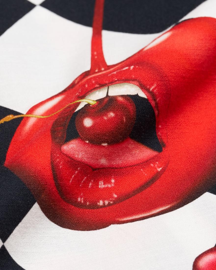 Miki kim cherry shirt ss I036558 0867 EDWIN 